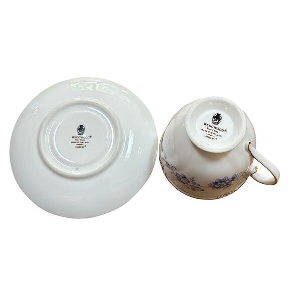 Wedgwood Ashbury footed cup & saucer set porcelain teacup England Porcelain - Picture 10 of 11